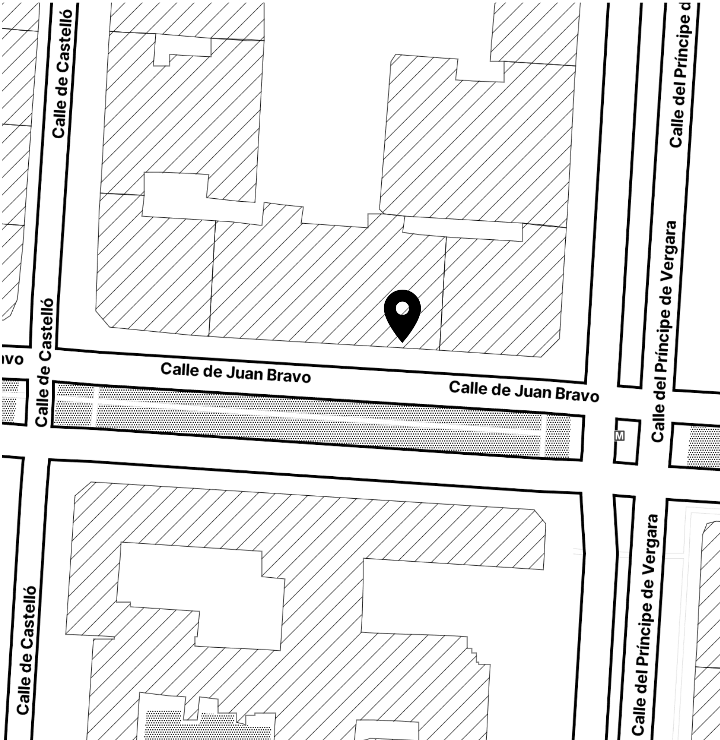 Map of Juan Bravo 27, Salamanca, Madrid